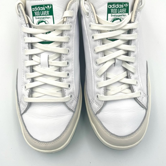 Adidas Rod Laver Vintage Leather Sneaker - size 9.5 - Picture 6 of 9